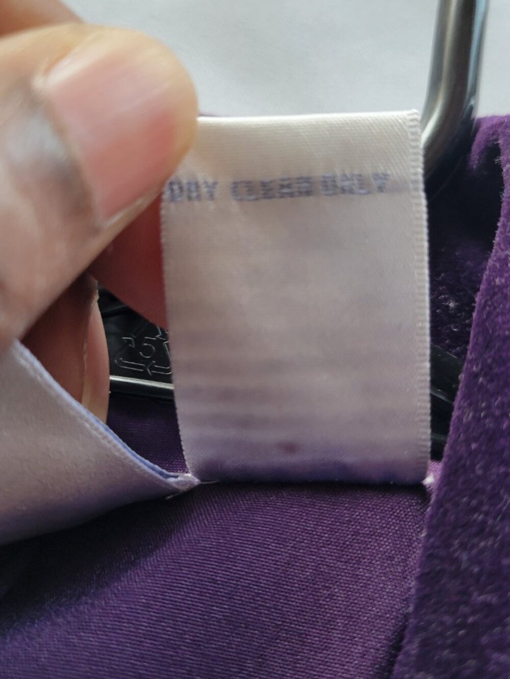 DG2 by Diane Gilman Stretch Velvet Blazer Jacket | Women's Medium | Royal Purple - Picture 12 of 16
